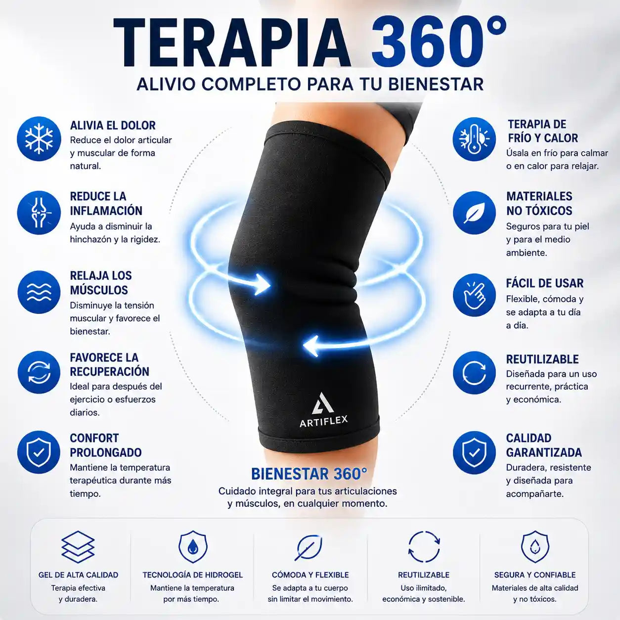 Artiflex™ Manga Terapéutica para Dolor e Inflamación